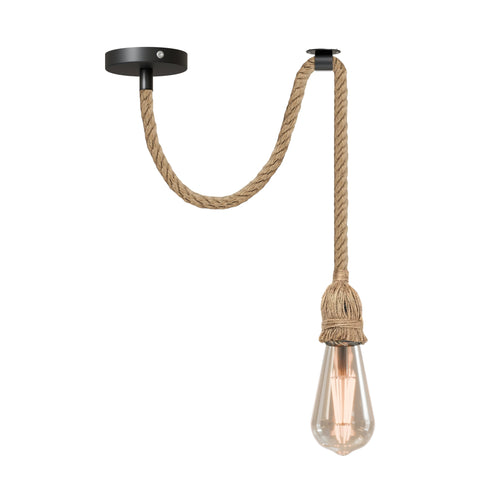 Retro Hemp Pendant Light  E27 Ceiling Hanging Pendant Light~6130