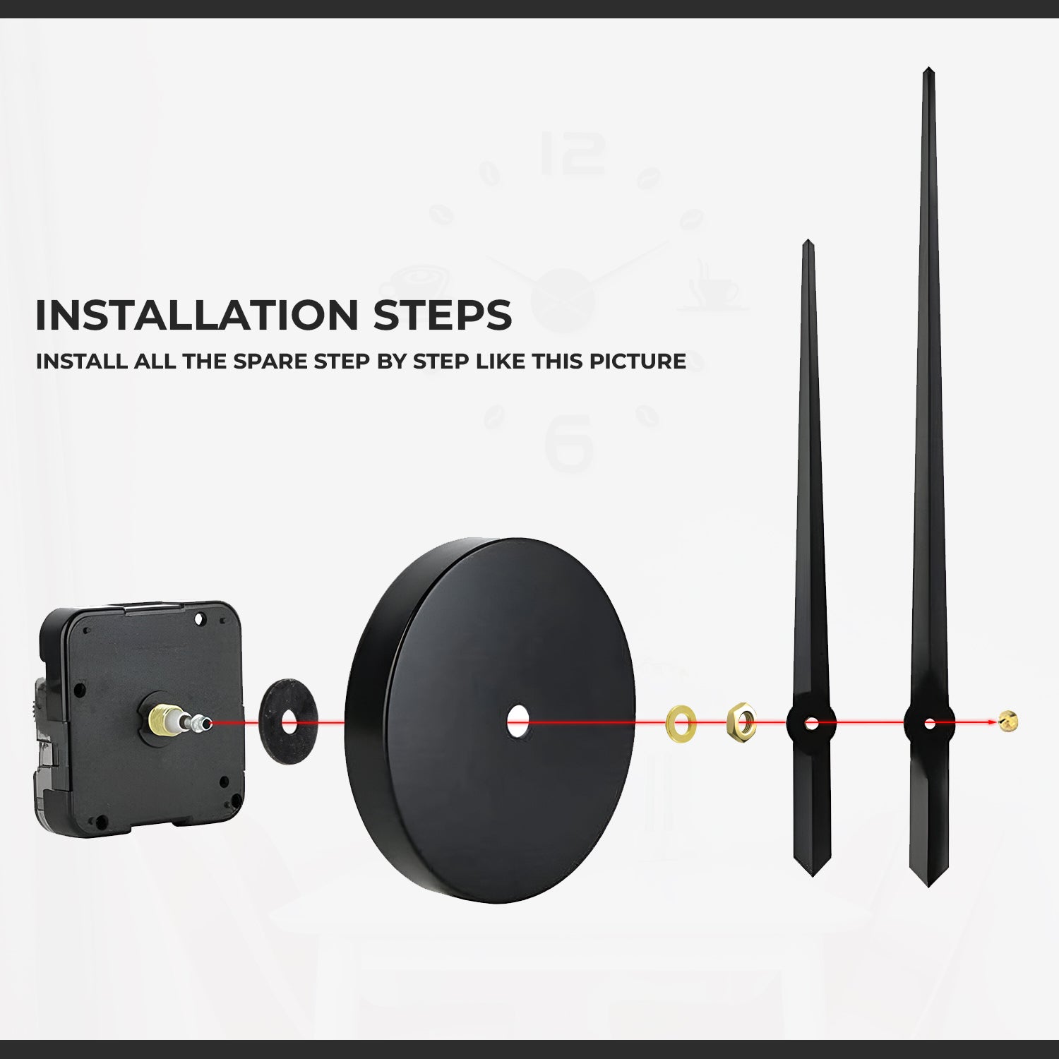 Frameless Wall Clock