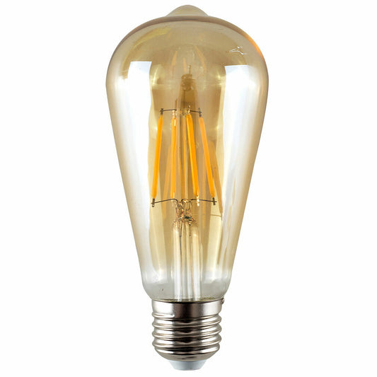 E27 dimbare ST64 klassieke LED-gloeilamp 6W