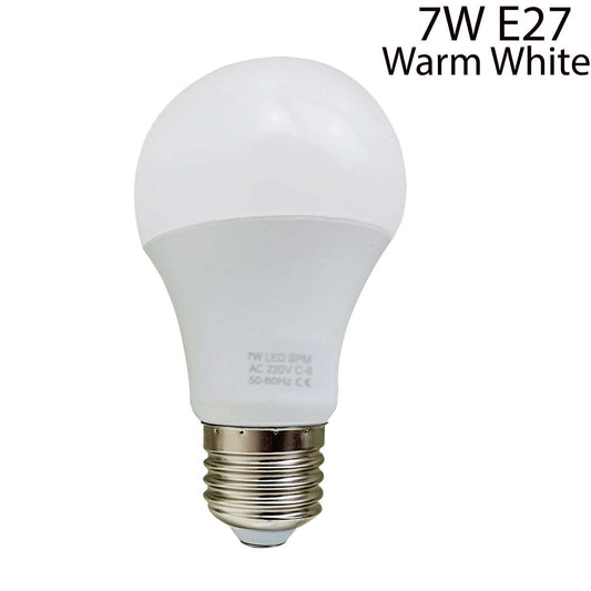 A60 Warm Witte LED-lamp - 7W E27 Schroefdraad Langdurig ~ 5571