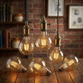 6-pack G125 E27 8W dimbare bolvormige vintage LED-retrolamp~4164