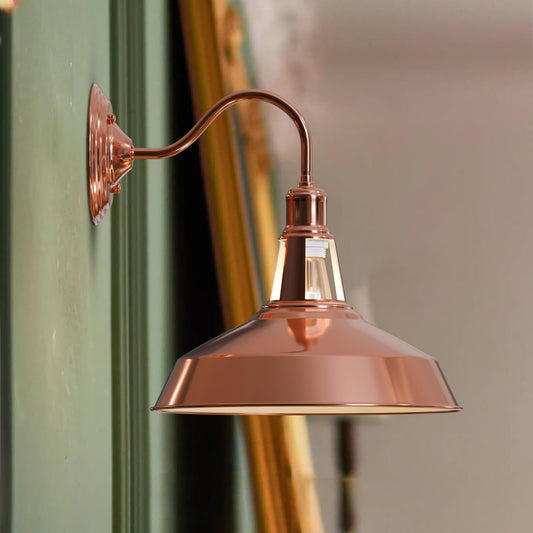 Industriële buitenwandlamp met zwanenhals~3623