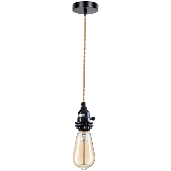 E27 Vintage hanglamp fittingset met aan/uit houder ~5776 – Ja