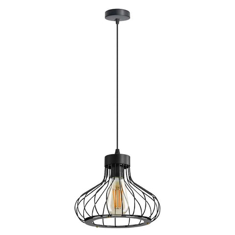 Metalen hanglampen met enkele lamp en beschermkooi ~ 5123