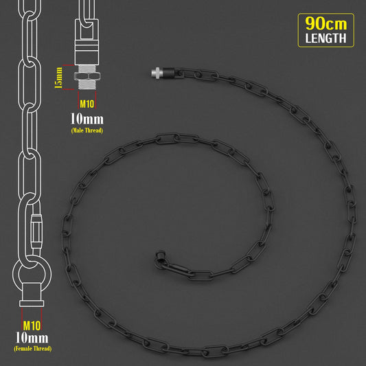 Lichtketting voor plafondhanglampen en kroonluchters 38 mm x 16 mm - Zwart~1047