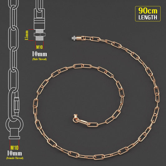 Lichtketting voor plafondhanglampen en kroonluchters 38 mm x 16 mm - Frans goud~1054
