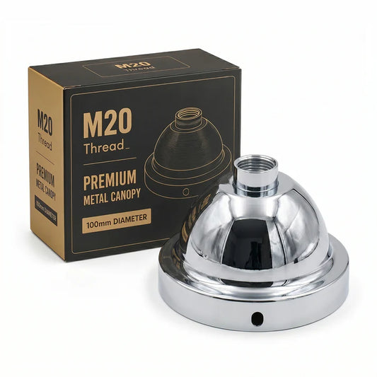 M20 Female Thread Ceiling Rose 100mm Conduit Pendant Kit~6817