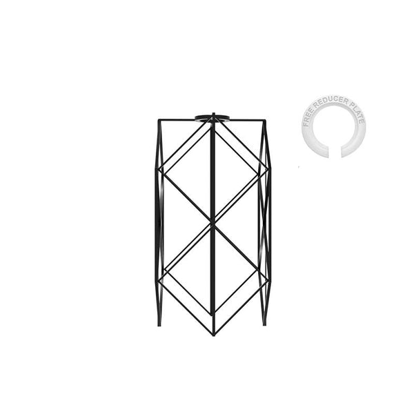 Moderne zwarte draadlampenkap metalen draadkooi ~4764  – 1 pak