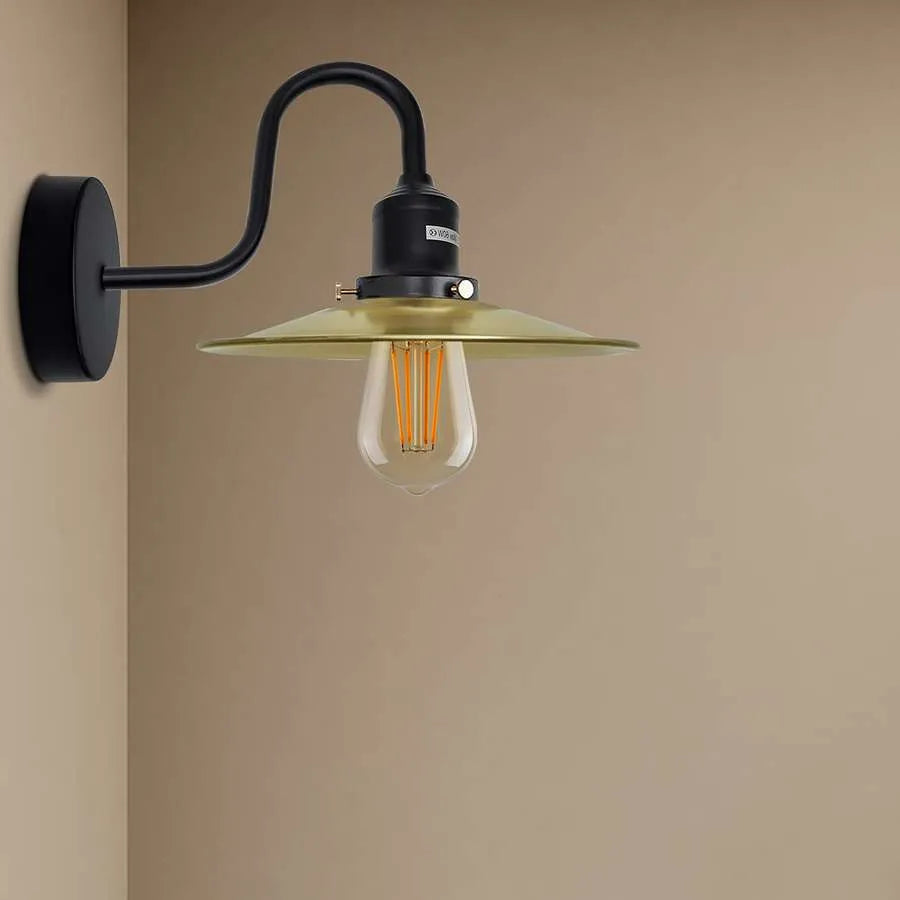 Metal Shade Wall Sconce Light