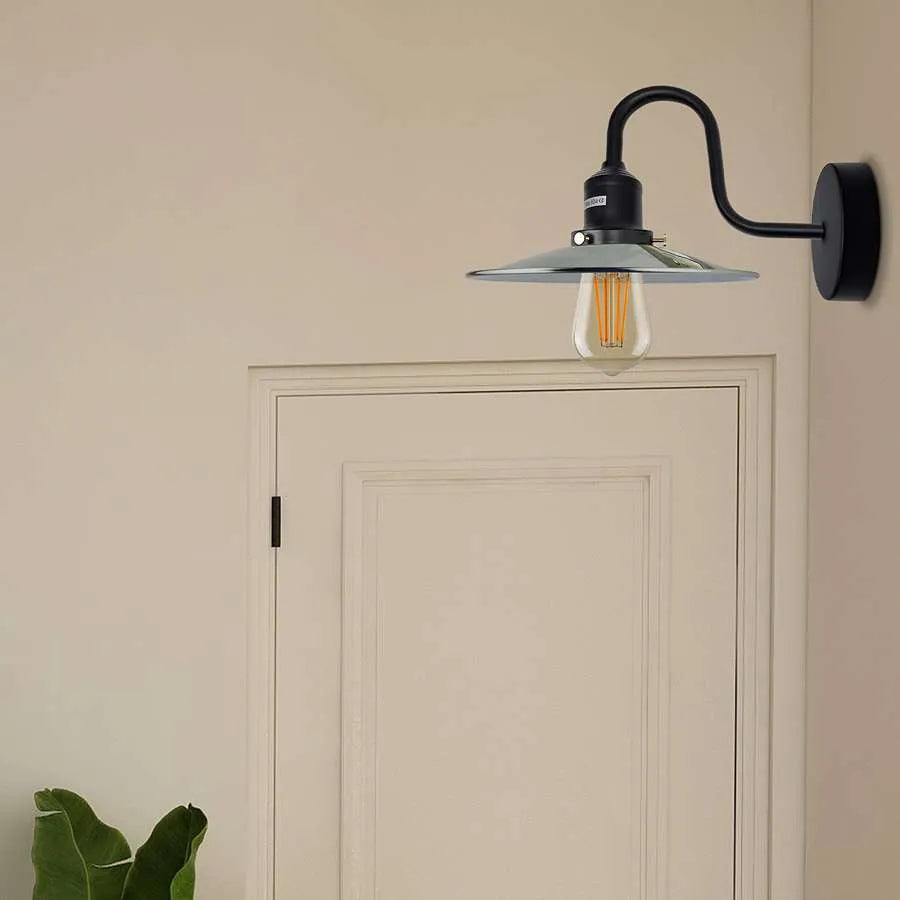 Light image wall light wall mount wall light fixture Wall Lights-Black Wall Sconces Indoor Farmhouse Barn Lights Modern Indoor Wall Mount Lighting Fixtures with E27 Socket Anti-Rust Wall Lantern