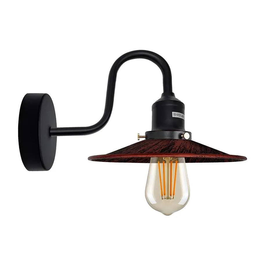 Metal Shade Wall Sconce Light Metal Shade Wall Sconce Light wall light wall mount wall light fixture Wall Lights-Black Wall Sconces Indoor Farmhouse Barn Lights Modern Indoor Wall Mount Lighting Fixtures with E27 Socket Anti-Rust Wall Lantern