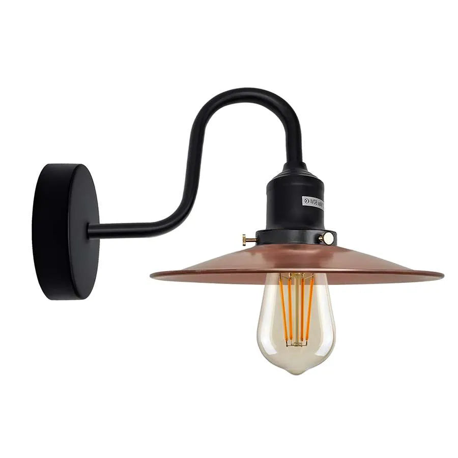 Metal Shade Wall Sconce Light Metal Shade Wall Sconce Light wall light wall mount wall light fixture Wall Lights-Black Wall Sconces Indoor Farmhouse Barn Lights Modern Indoor Wall Mount Lighting Fixtures with E27 Socket Anti-Rust Wall Lantern