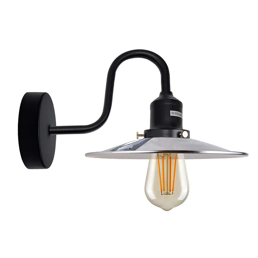 Metal Shade Wall Sconce Light Metal Shade Wall Sconce Light wall light wall mount wall light fixture Wall Lights-Black Wall Sconces Indoor Farmhouse Barn Lights Modern Indoor Wall Mount Lighting Fixtures with E27 Socket Anti-Rust Wall Lantern