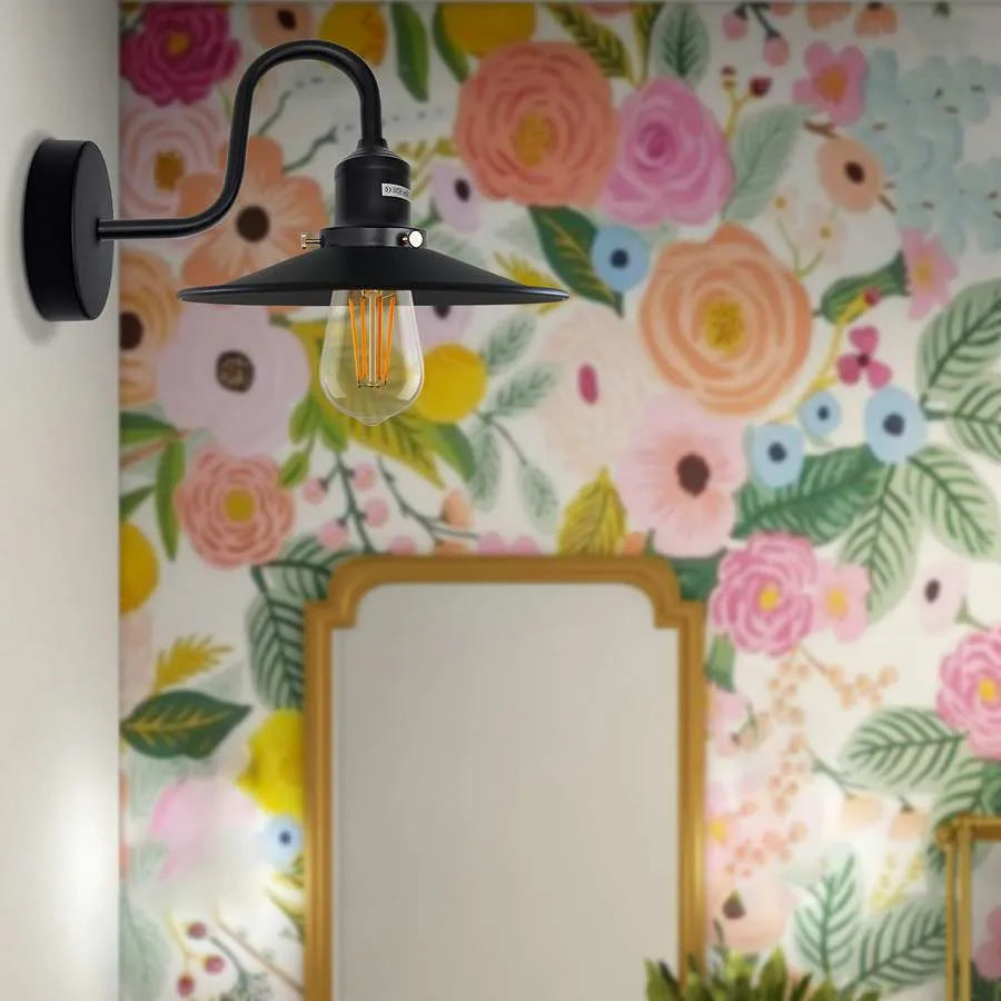 wall light wall mount wall sconce wall light fixture Wall Lights-Black Wall Sconces Indoor Farmhouse Barn Lights Modern Indoor Wall Mount Lighting Fixtures with E27 Socket Anti-Rust Wall Lantern