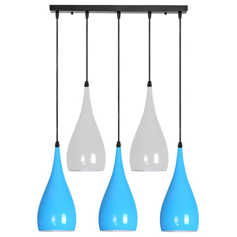 5 Way Ceiling Pendant Light Industrial Hanging Lamp ~6108