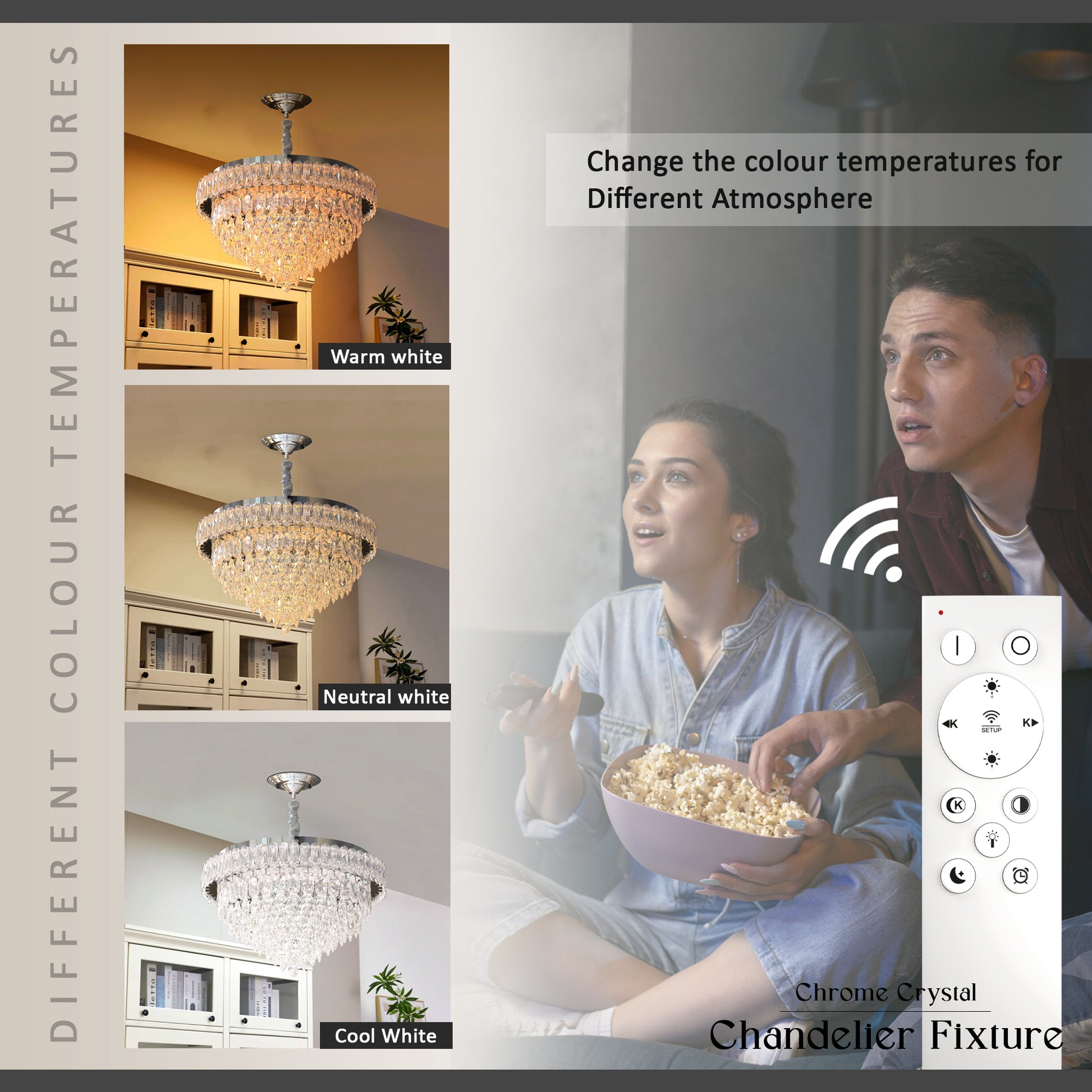 modern ceiling mount  LED crystal chandeliers