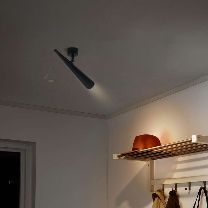 Modern LED Black cone shade GU10 Wall Lamp Aluminum Downlight-App 3