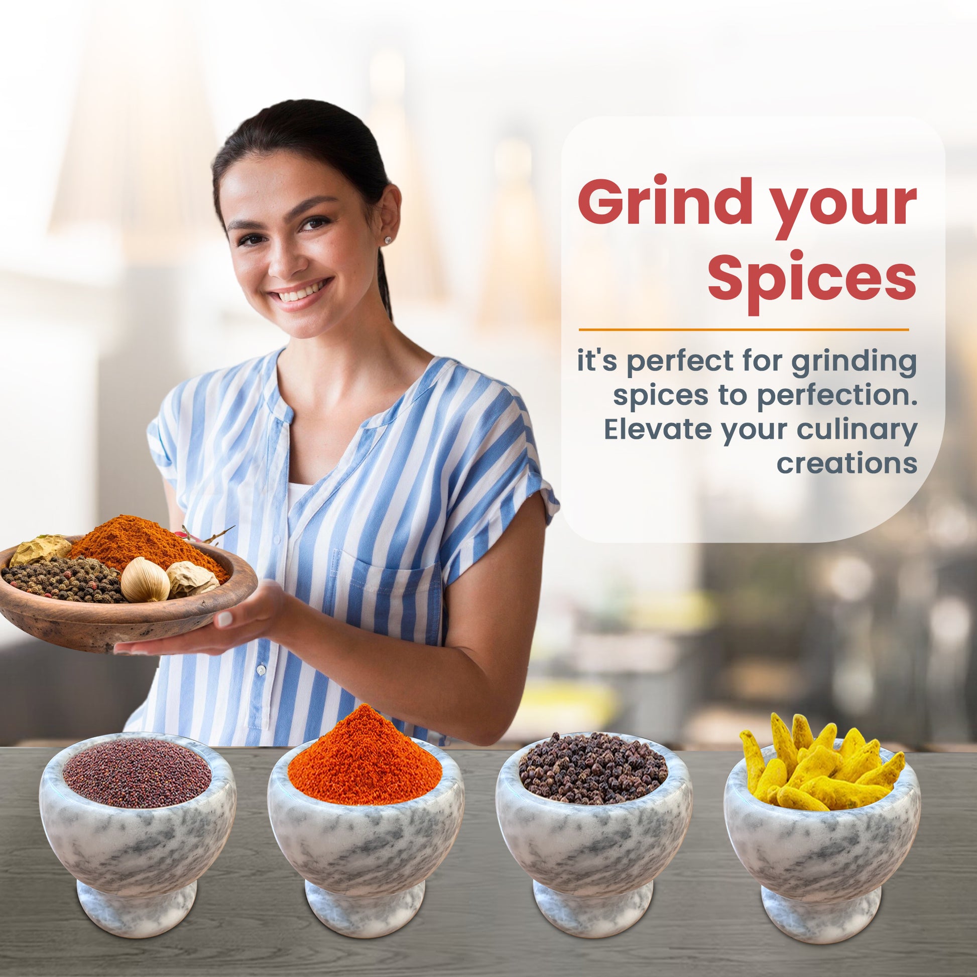 small mortar and pestle