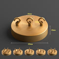 Industrial Ceiling Rose with Hook 120mm Yellow Brass~6124