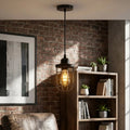 Vintage Industrial Black Cage Pendant Light | E27 Bulb Included ~6677