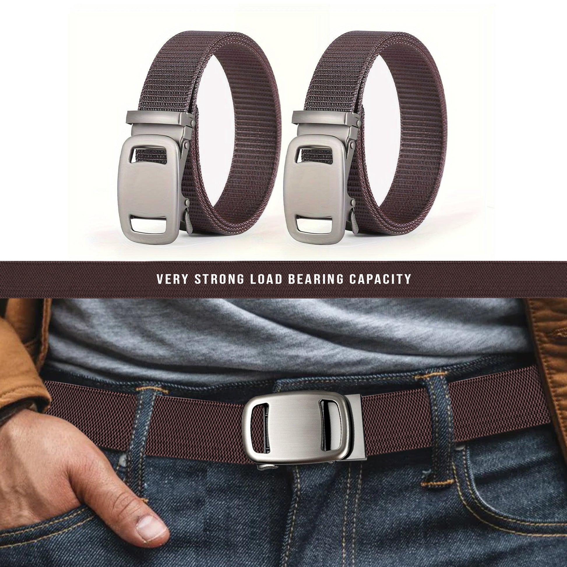  Buckle Non-Metal Military Nylon Canvas Belt