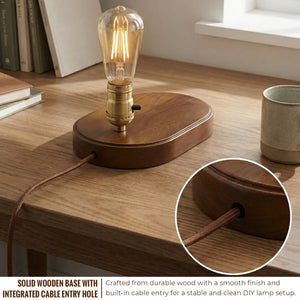 Wooden Lamp Base DIY Table Lamp Base~6648