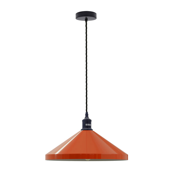 Minimalistische verlichting Cone hanglamp ~5412 – Oranje / Ja