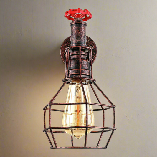 Wandlampen Metaal Waterpijp Vintage Modern Industrieel Rustiek Steampunk UK~2169 