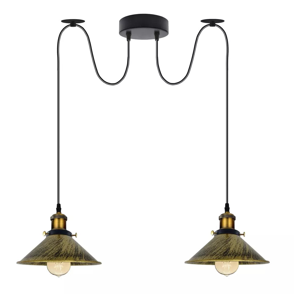 Adjustable Vintage Industrial Pendant Lamp for Home Decor
