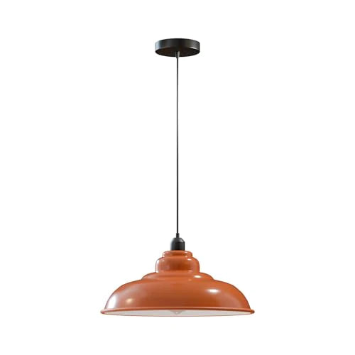Orange pendant lamp