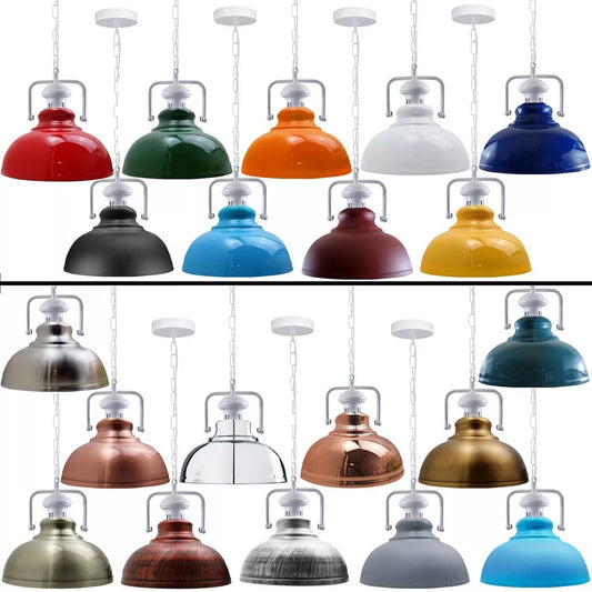 Hanglamp met ketting voor binnenverlichting, diverse kleuren~4056