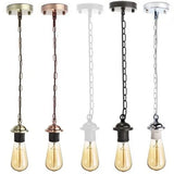 Enkele plafond hanglamp E27 fitting hangende kettinglamp~ 5128