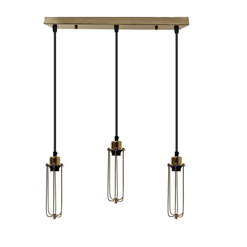 Cage hanglamp met lange buiscluster ~5144