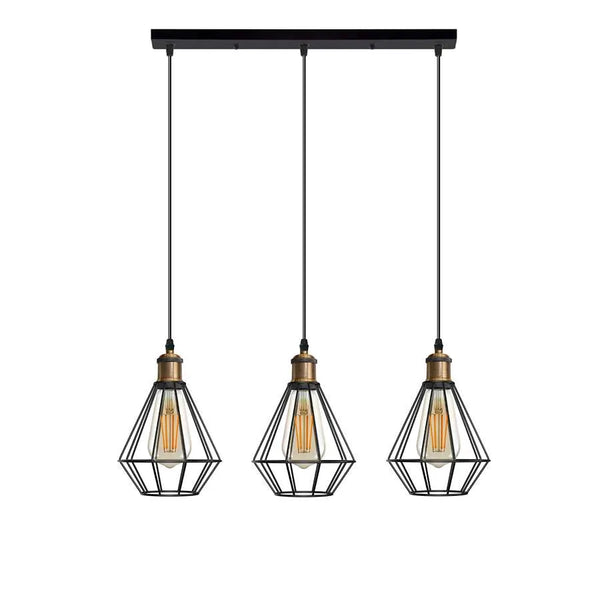 3-lichts hanglamp armatuur lamp beschermkooi~5147 – Ja