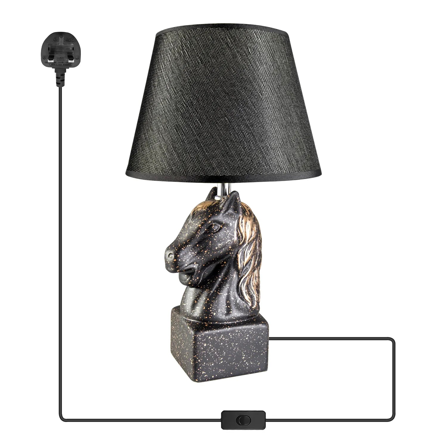 lamp desk lamp table lamp Plug in table lamp shade Horse table lamps for living room bedside lamp table lamps for living room lampshade fabric table lamps standard lamps living room kitchen table bedside table lamp lamp shades for table lamps lamps bases & shades Horse Head Bedside Table Lamp