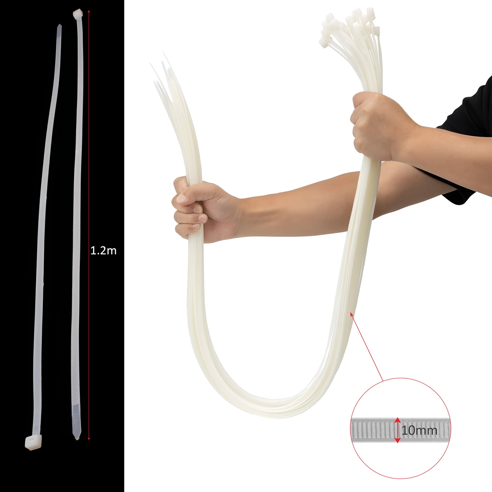 Zip ties for organizing cables