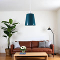 Retro Easy Fit lampenkap 13cm Metaal E27 Cyaanblauw Lampenkap~3897