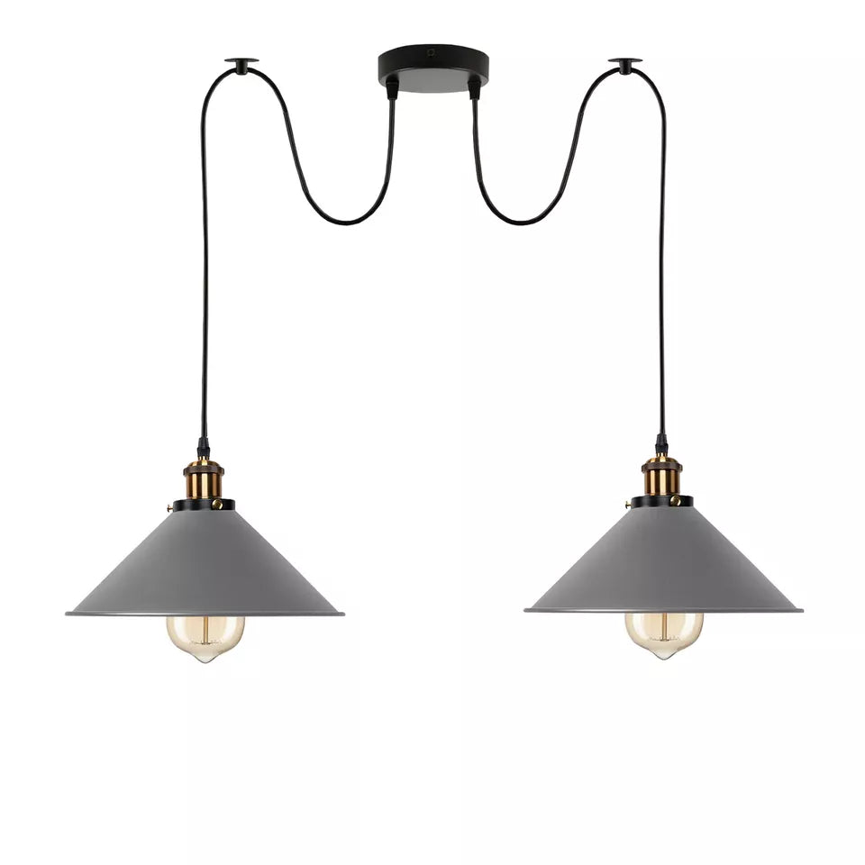 Industrial Retro Adjustable Hanging Light for Dining Rooms