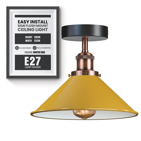 E27 Plafondlampen Semi-inbouw ~5950