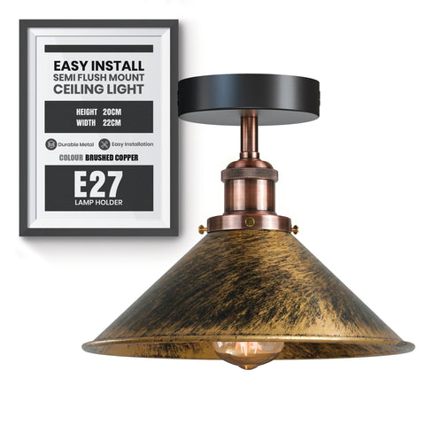 E27 Plafondlampen Semi-inbouw ~5950