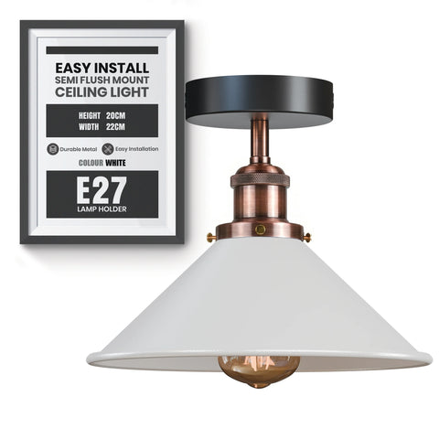 E27 Plafondlampen Semi-inbouw ~5950