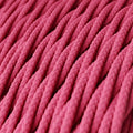 1M/5M/10M 3-aderige gedraaide roze vintage elektrische stoffen kabel flex 0,75 mm~4867