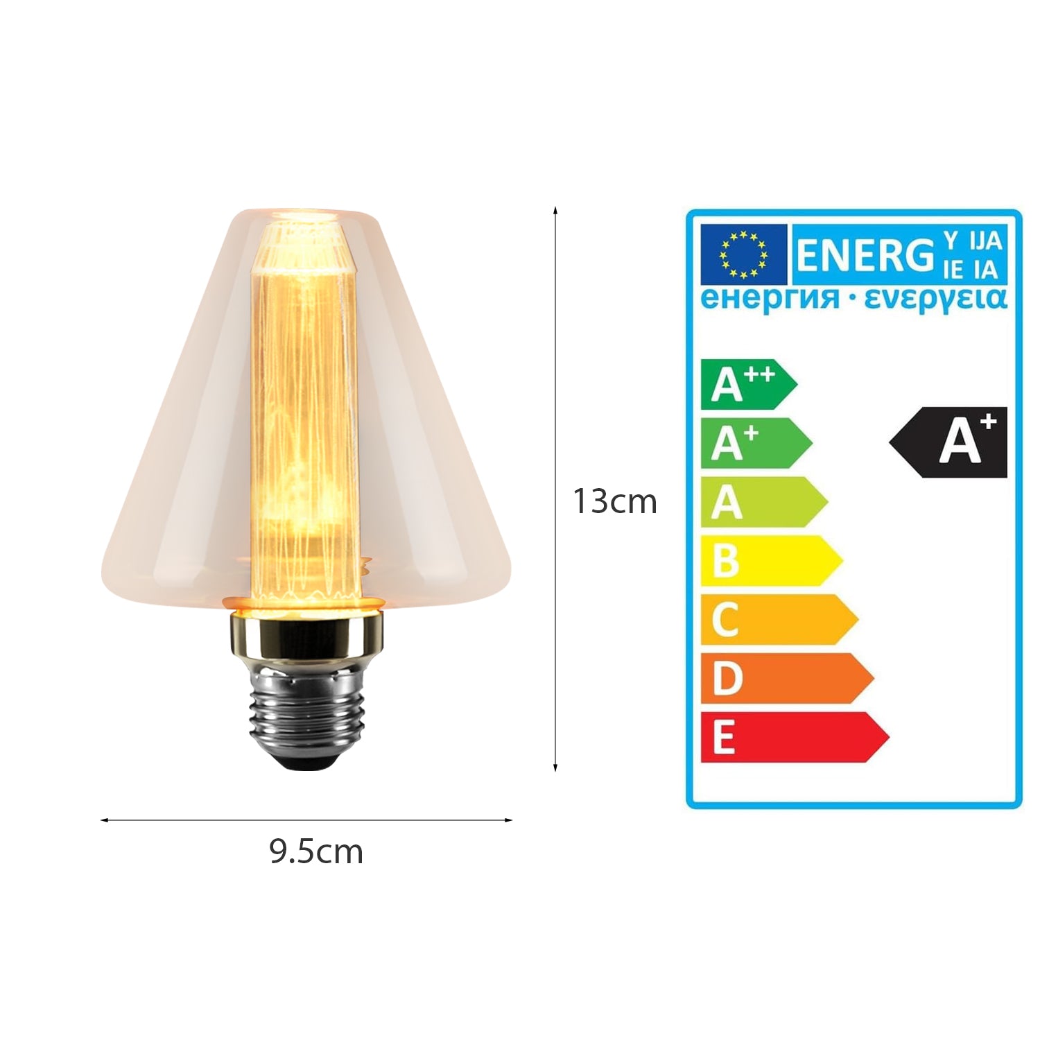 Bayonet Light E27 filament bulb 