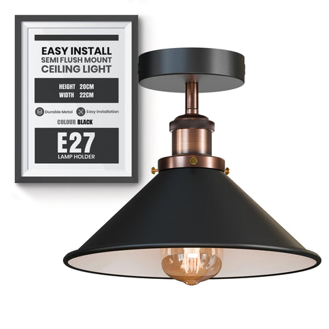 E27 Plafondlampen Semi-inbouw ~5950