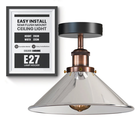 E27 Plafondlampen Semi-inbouw ~5950