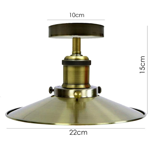 Moderne metalen plafondlamp - Semi-plafondlamp ~ 2202 