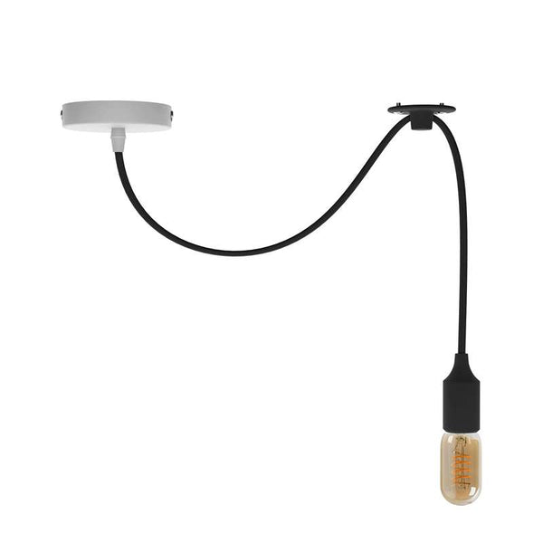 Keuken hanglamp op haak armatuur~4740 – 1m / Zwart / Met lamp