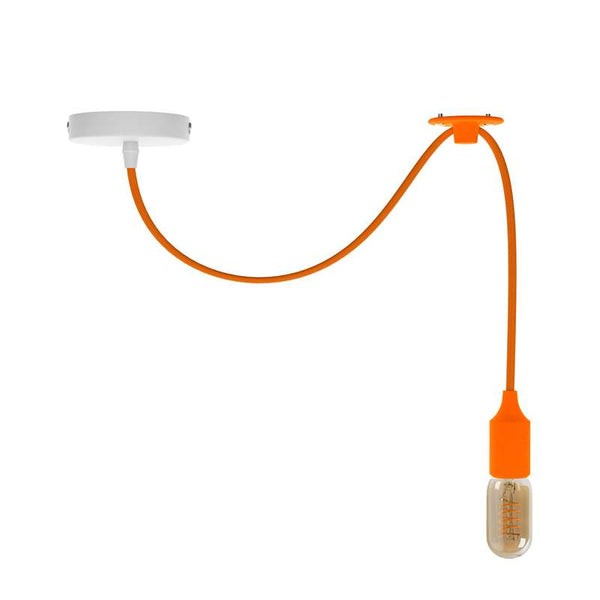 Keuken hanglamp op haak armatuur~4740 – 1m / Oranje / Met lamp