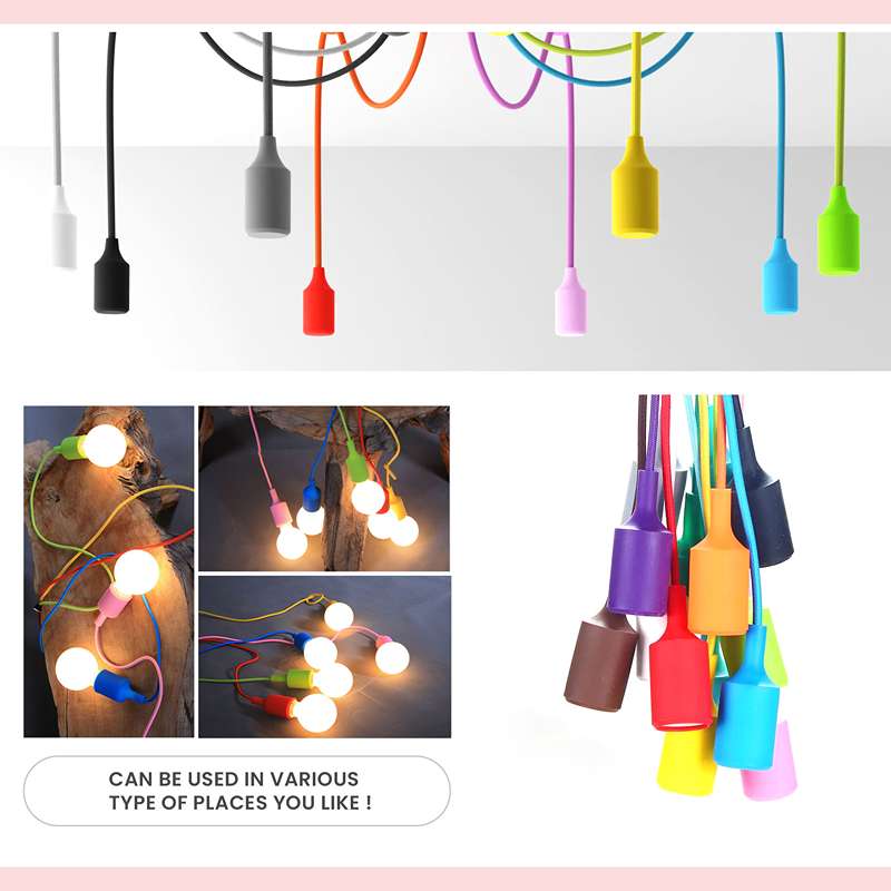 3 Head Spider shape Multiple Colour pendant Light Flex Swag Hook-App 1