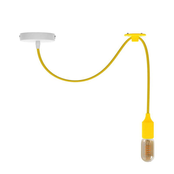 Keuken hanglamp op haak armatuur~4740 – 1m / Geel / Met lamp